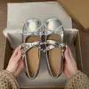 Zapatos Mary Jane de suela blanda con correa de hebilla de nuevo estilo, bailarinas de lunares, zapatos planos para mujer, diseño de lazo primavera-verano 2026