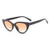 Gafas de sol retro ojo de gato triangulares para cara pequeña para mujer de alta gama ins negras de montura pequeña estilo protección solar Gafas de sol para fotos