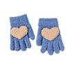 Guantes de estilo coreano para niños, bonitos, cálidos, resistentes al frío y de otoño e invierno, con cinco dedos, para bebés de 1 a 3 años.