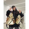 Mochila Multiusos de Marca de Moda para Niños Deportes y Fitness Bolso Grande de Hombro Cruzado Estilo Coreano Mochila de Pareja de Moda