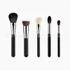 Mysp Nuevo Producto Personalizado Principiante 5 Brochas de Maquillaje Set Polvo Tubo de Cobre Punta Fina Lana Puntiaguda Buena Calidad Utensilios de Maquillaje