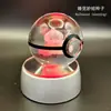 Adorno de Bola de Cristal de Elfo de Bolsillo 3D Pichu Bulbasaur Periférico de Pokemon Regalo de Cumpleaños
