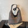 Bolso de Gran Capacidad para Mujer 2024 Invierno Nuevo Casual Hombro Axila Bolsa de Compras Trabajo Viajero Cuadros Bolso Tote