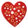 Accesorios de Corazón Rojo para el Día de San Valentín Parche Suave de PVC Accesorios para el Cabello Funda para Teléfono Celular Flor para Zapatos Joyería DIY Accesorios de Bolígrafo Publicitario