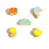 Nuevo DIY Oro Arena Vietnamita Patito Amarillo Elefante Auspicioso Delfín Corona Pájaro Pulsera Nebulosa Cuerda para el Cabello Accesorios de Joyería Transfronterizos