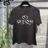 100% algodão, com estampa de letras Vano transfronteiriça, modelagem solta, gola redonda, manga curta, unissex, estilo verão, por Warren Tian N