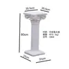 Adornos de Columna Romana Soporte para Flores Mesa de Exhibición de Resina para Bodas Mesa Auxiliar Estilo Europeo Columna Romana Decorativa Retro de Yeso