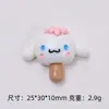 Brinquedo de sorvete de animal fofo Cola de creme DIY para capa de celular, acessórios de grampo de cabelo, peças de resina, materiais, atacado