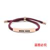 Pulsera de Cuerda Trenzada Multicolor Transfronteriza, Hay que Trabajar Duro, Regalo Conmemorativo para Amigos y Colegas, Pulsera de Acero Inoxidable Grabada
