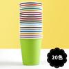 Vaso de Papel Colorido Vaso Desechable Jardín de Niños DIY Hecho a Mano Educación Temprana Niños Creativo Mixto Engrosado Vaso de Papel