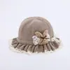 Sombrero para Bebé Niña Estilo Coreano Otoño e Invierno Cortavientos Cálido Dulce y Lindo Sombrero de Pescador para Niña Visera Sombrero de Cubeta para Bebé Niña
