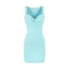 26179-Vestido Sexy de Cuadrado Europeo y Americano que se Ajusta a la Cadera 2026 Primavera/Verano Nuevo Vestido de Tirantes Adelgazante para Mujer