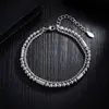 Pulsera para hombre de tubo cuadrado, piedra negra, doble capa, sensación de lujo ligero de alta gama, accesorio versátil de moda hip-hop para mujer, para el día a día