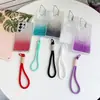 Funda con gradiente de purpurina brillante con cordón, adecuada para Samsung S26, S25 simple, soporte magnético S24, funda para teléfono A36