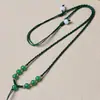Cordão para Pingente de Ágata Ultrafino Corda Preta e Vermelha Cordão para Pingente de Jade Trançado à Mão Acessório para Pendurar no Pescoço Cordão de Colar