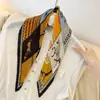 Lenço de Seda Coreano Fácil de Cuidar e Resistente a Amassados, Lenço Decorativo Pequeno para Pescoço com Padrão Paisley Listrado Bolinhas Diamante Fashion Retrô, Lenço de Cabeça, Lenço