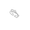 Diseño Nicho Anillo Fino de Perla de Alta Gama Plata Esterlina 925 Entrada Hueca Lujo Moderno Distintivo Anillo de Dedo Ajustable