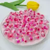 Color resina flor seca natural pan de oro cuentas redondas transparentes DIY pluma de cuentas hecha a mano pulsera cadena de teléfono móvil accesorios
