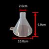 Embudo de plástico transparente para uso doméstico, calibre grande y pequeño, mini embudo dividido, para cocina, laboratorio, fugas de aceite y vino.
