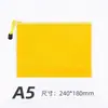 Bolsa para Documentos con Cremallera A4 Bolso de Mano Tela Oxford Impermeable Bolsa para Información Logotipo Imprimible Oficina Colorida Engrosada Bolsa de Almacenamiento