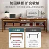 Mesa de computador de madeira maciça, mesa de escrita simples de estudante montada na parede, escrivaninha, mesa de escritório, mesa longa para quarto de casa