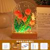 Luz de Noche para Pintar sobre Vidrio Paquete de Materiales Hecho a Mano DIY Placa Acrílica de Ondas de Agua Taza de Vidrio Regalo Creativo para Fiestas