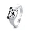 Anillo Abierto de Oso Lindo Único de Nicho Más Vendido Transfronterizo para Mujeres, Anillo Simple con un Toque de Alta Gama, Joyería para el Dedo Índice al por Mayor
