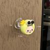 Mono Corona Goma Suave Lindo Animal Color Caramelo Gancho Multifuncional Sin Perforaciones Manija para Puerta de Gabinete Gancho de Varilla Acrílica