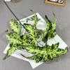 12 peças de folhas de begônia grandes folhas de plantas verdes decorações para casa simulação folhas de taro casamento planta verde decoração de casa atacado