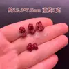 Arena púrpura y dorada de alto contenido natural pez dorado bebé pequeño valiente en la piel del tesoro descanso DIY pulsera accesorios cinabrio rojo mayoreo