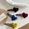 Pinza para el pelo con forma de corazón flocado de hada pequeña Pinza para el pelo con forma de corazón para niña Pinza para el pelo con forma de corazón para niña Pinza para el flequillo Pinza lateral Pinza para pelo roto