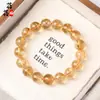 Pulsera de Cristal Amarillo Torre Natural, Pirámide de Cristal Amarillo Brasileño, Pulsera de Cristal de Montaña Torre Amarilla, Popular al por Mayor de Cuentas Sueltas