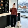 Casaco Curto de Tweed Novo Estilo Outono/Inverno 2026 para Mulheres, Top de Gola Redonda de Manga Longa de Alta Qualidade, Peça de Roupa para Uso Casual