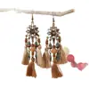 Pendientes de Pavo Real para Minorías Étnicas, Regalos Retro de Plata Miao Estilo Étnico, Accesorios de Pendientes Vintage de Imitación Plata