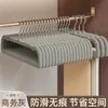Cabides de Veludo, Antiderrapantes, Anti-Amassar, Cabides de Plástico Espessado para Roupas de Adulto, Calças