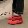 Sapatilhas Raso Estilo Francês com Laço para Mulheres, Novo Modelo Primavera 2026, Sola Rasteira, Elegante, Salto Escondido, Sapatos de Ballet, Sapatos Mary Jane