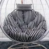 Cojín Grueso para Cesta Colgante, Cojín para Silla Colgante Tipo Nido de Pájaro de Ratán, Cojín Individual para Silla Colgante, Cojín Redondo para Mecedora Extraíble y Lavable