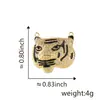 Venta Caliente Transfronteriza Zirconia Gota de Aceite Cabeza de Tigre Lujo Ligero Moda Joker Personalidad Colgante de Collar al por Mayor