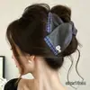 Presilha de rabo de cavalo suave e elegante com laço e fita, presilha de cabelo de alta qualidade para mulheres, presilha tipo tubarão estilo coreano