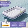 Nova Cama Flutuante Inflável Transfronteiriça com Rede, Cadeira de Lounge para Brincar na Água, Sofá Flutuante, Boia Dobrável de Uso Duplo com Encosto