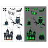 Pegatinas de Tatuaje Populares de Halloween que Brillan en la Oscuridad Transfronterizas, Pegatinas Temporales Impermeables de Dibujos Animados para Niños, Fiesta de Halloween, Disfraz