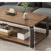 Mesa de centro apartamento pequeño sala de estar hogar simple moderno habitación de alquiler uso mesa simple cuadrada creativa sofá mesa de té pequeña