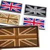Bandera de la Unión Bandera Bordada Pegatina de Tela Brazalete Decoración para Mochila Parche Cuadrado Insignia Táctica de Moral Velcro