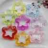 Cortina cortina acessórios com contas 30*32mm acrílico transparente estrela oca furo para pendurar contas atacado por peso