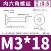 Acero Inoxidable 304 Cabeza Plana Hexagonal Din7991 Cabeza Avellanada el Tornillo de Rosca Completa Dongming M3M4M5M6-M12