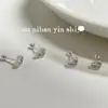 Ounihan Aretes de Plata de Ley S925 con Forma de Corazón Dulce y Circonita para Niñas, Lindos y Dulces Pendientes de Rosca Estilo Ins