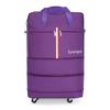 Direto da fábrica nova bolsa de transporte em lona Oxford macia com faixa fluorescente, versão atualizada para 24 polegadas, grande capacidade, bolsa de viagem