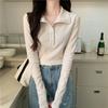 Nova Camiseta Básica de Primavera e Outono para Homens Baixos Design Estilo Coreano Camiseta Slim-fit Emagrecedora Versátil Moda Top Ins para Mulheres