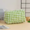 Nova Necessaire Acolchoada Floral, Bolsa de Higiene Pessoal Portátil para Viagem, Bolsa Grande Feminina para Armazenamento de Batons e Cosméticos