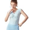 Estilo Coreano Design Kink Senso de Design Decote V Regata de Yoga Feminina Verão Novo Senso de Alto Padrão Colete Cor Sólida Aparência Slim Top Feminino